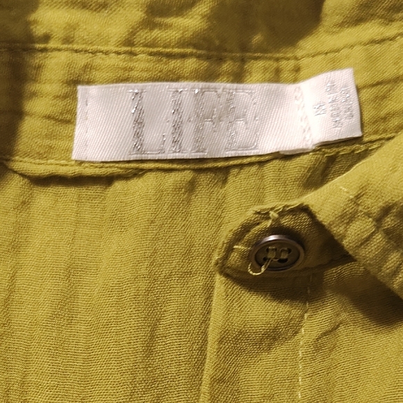 Olive Long Sleeve Women's Dress - Picture 2 of 3